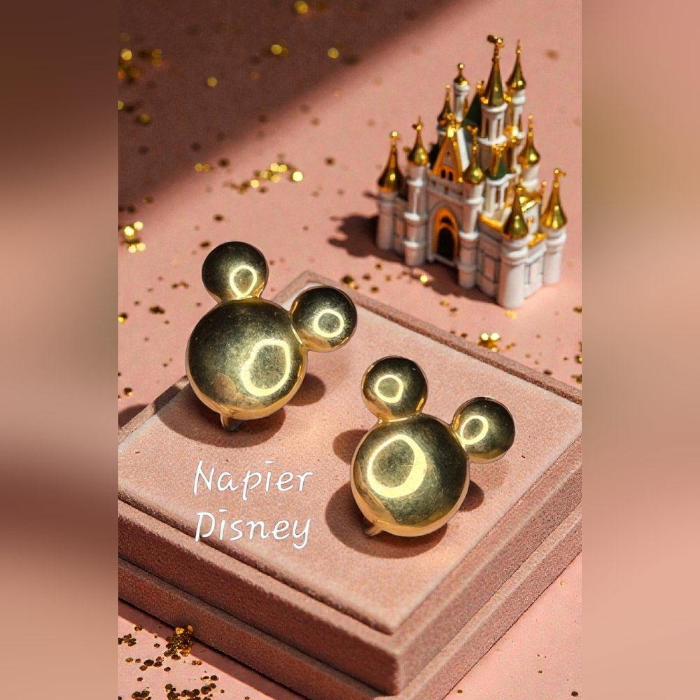Napier Disney Screwback/Clip Earrings